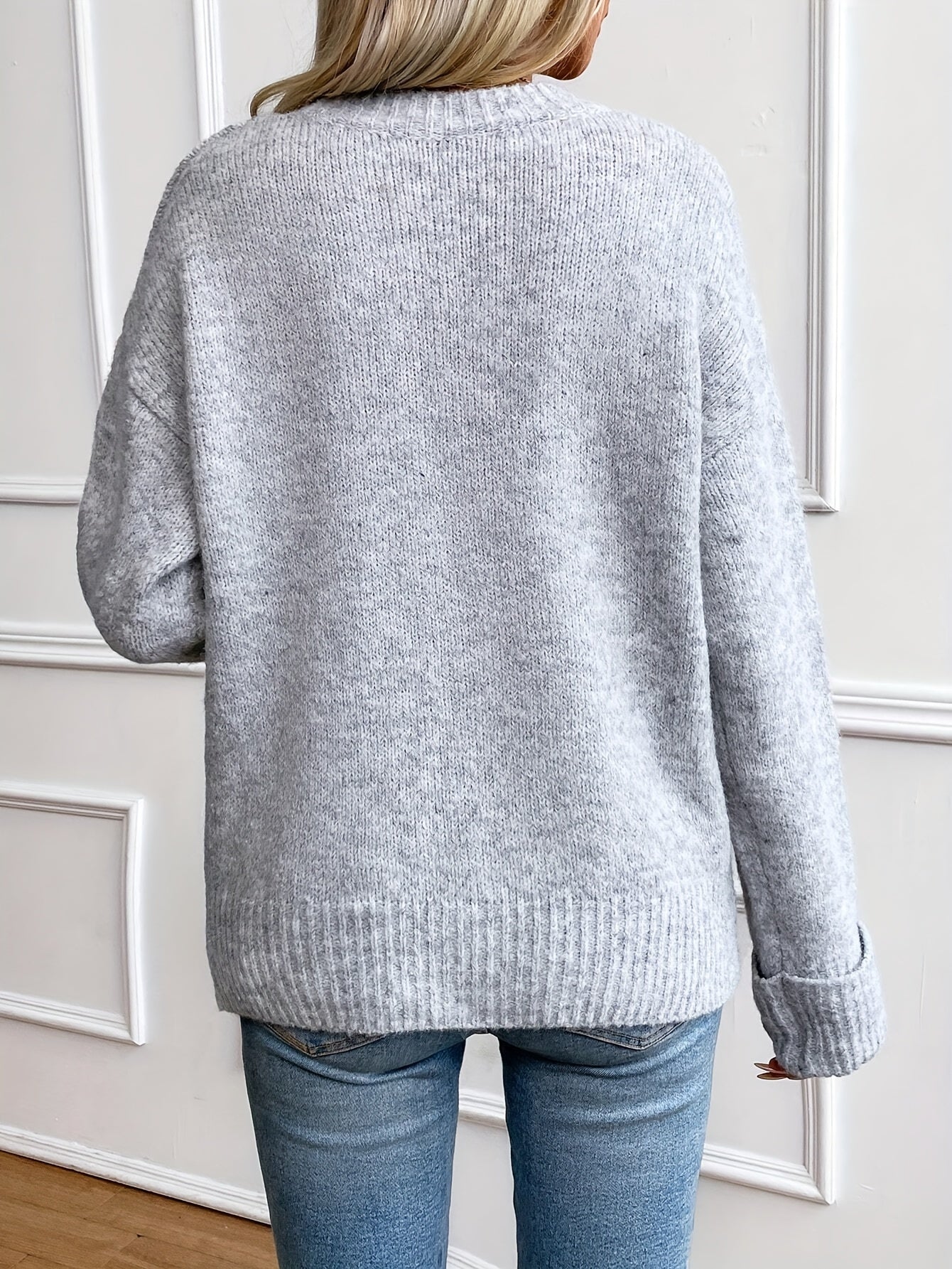 Pull en Maille Doux Gris - STILISTA