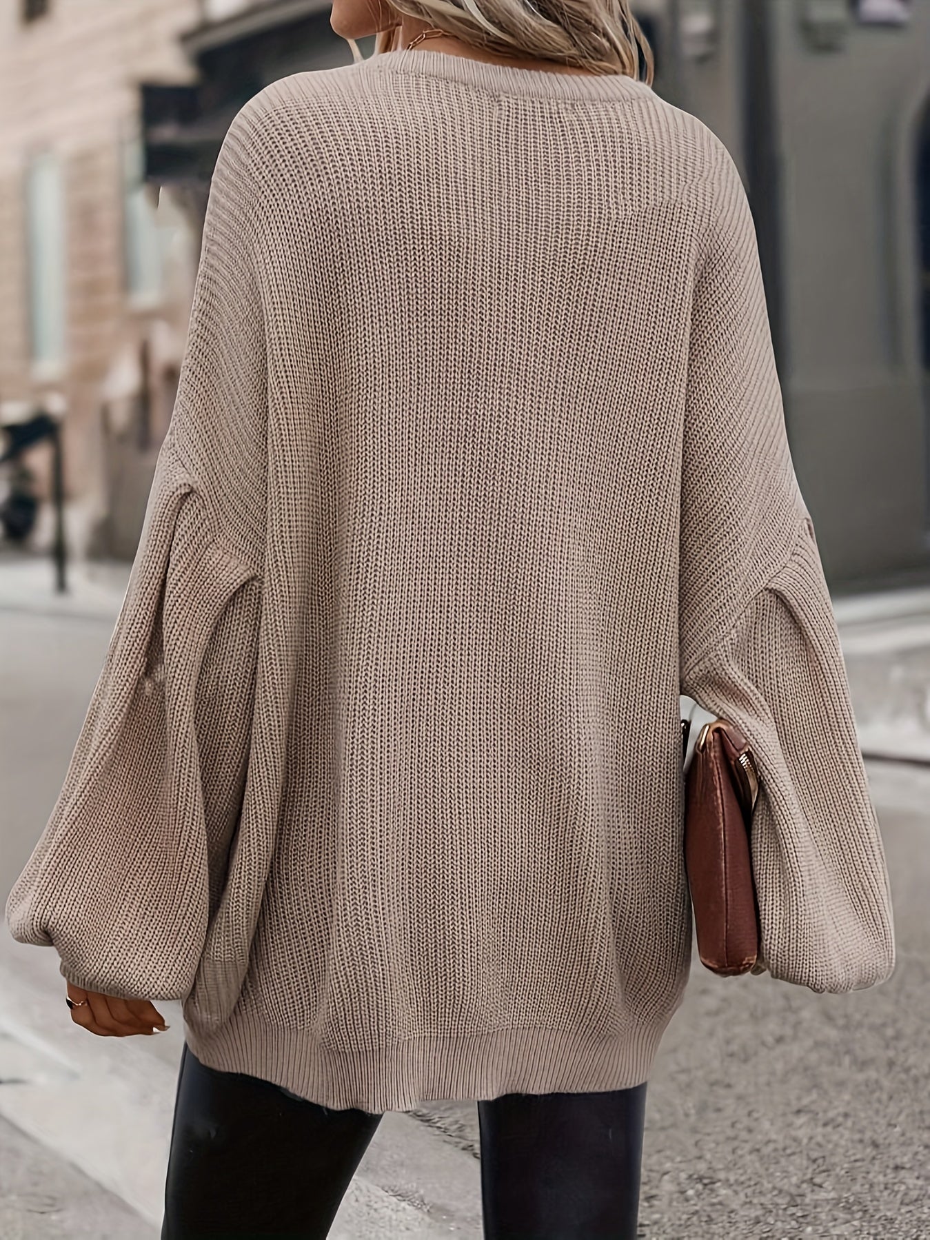 Pull ample en tricot à épaules tombantes - STILISTA