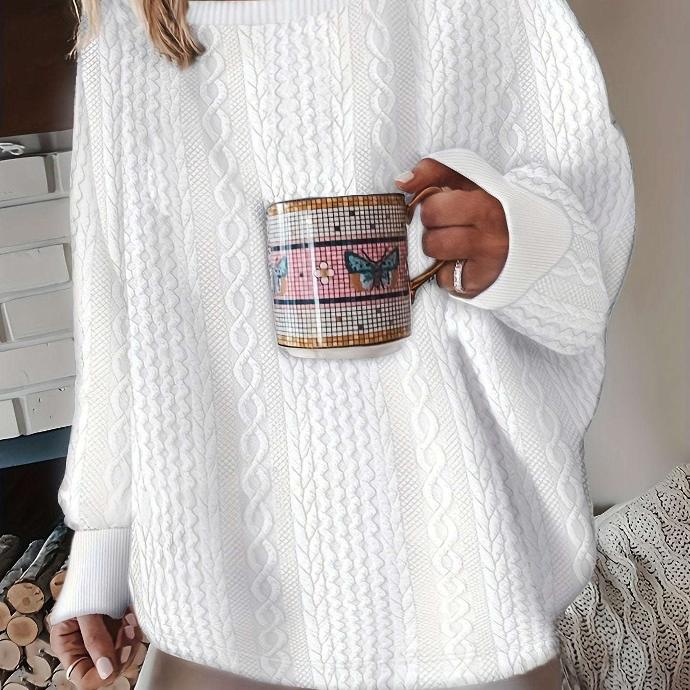 Pullover en Tricot Tendresse d’Hiver - STILISTA