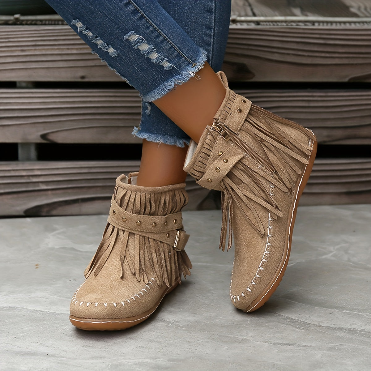 Bottines Bohème Chic Franges - STILISTA