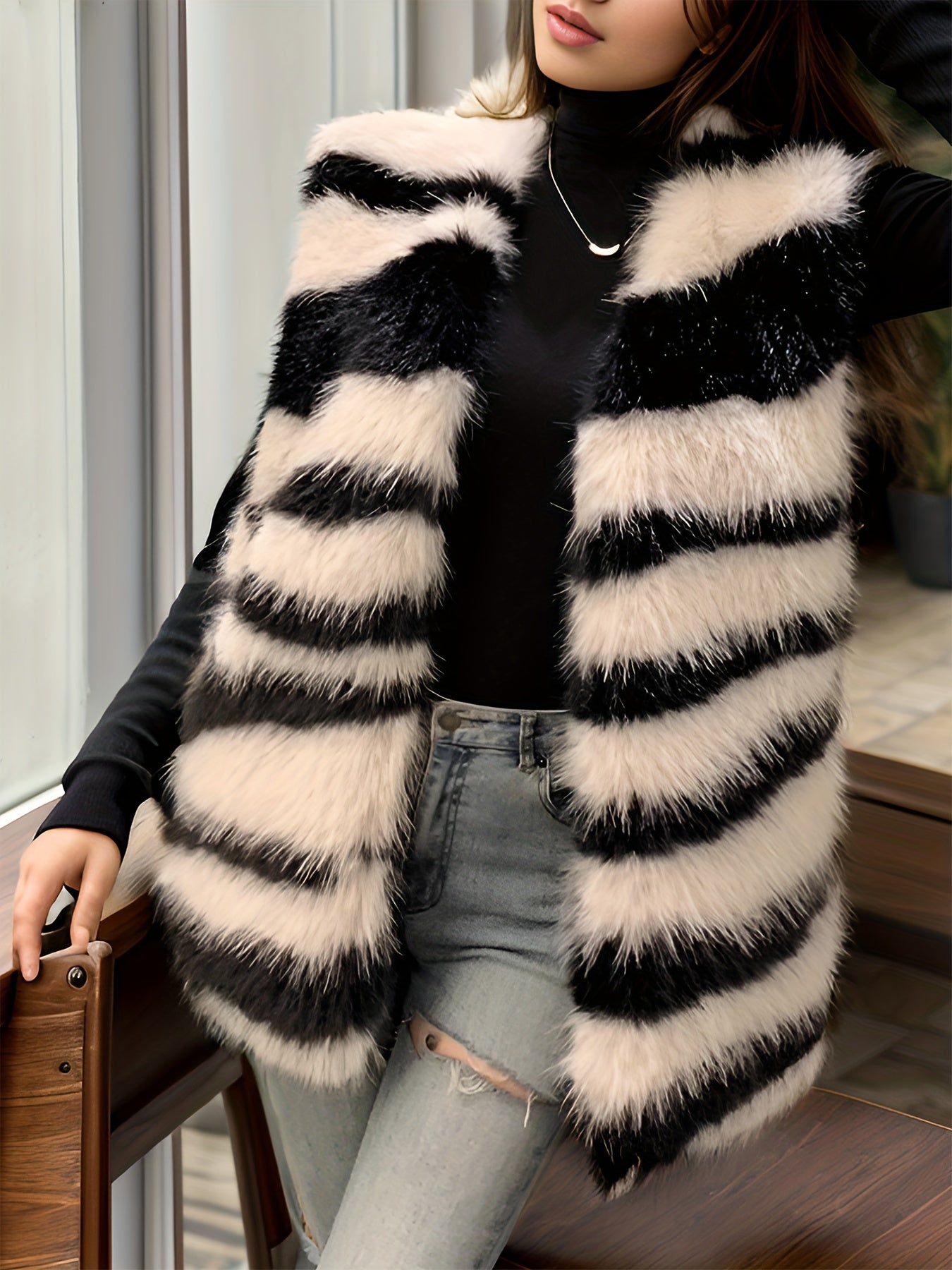 Bold Zebra Vest - STILISTA