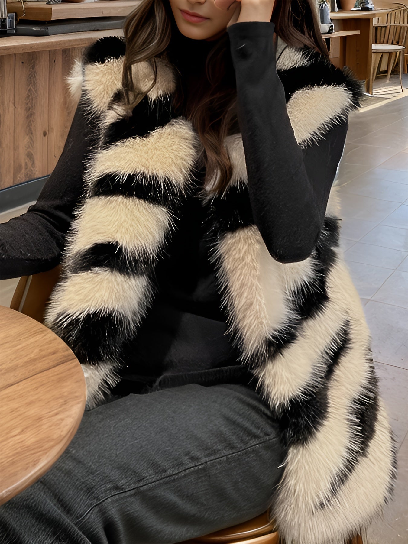 Bold Zebra Vest - STILISTA